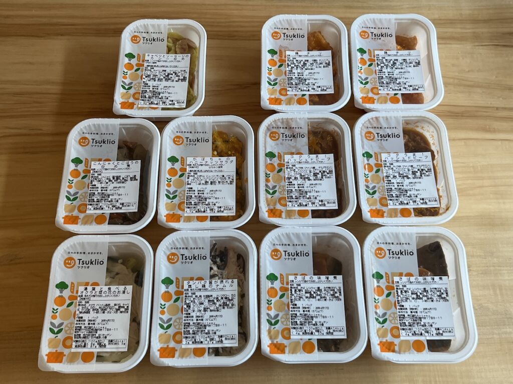 ツクリオ4人前×3食分プランの内容
