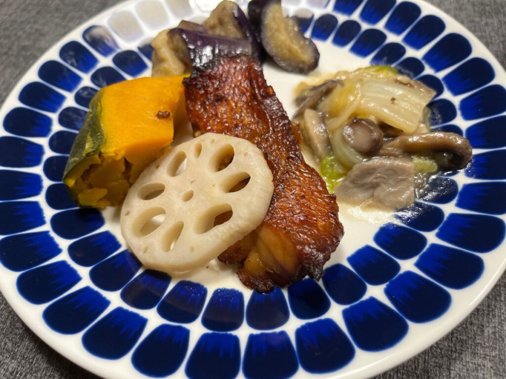デリピックス【赤魚醤油漬け焼き】盛り付け例