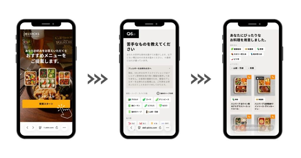 DELIPICKS申し込みステップ2
